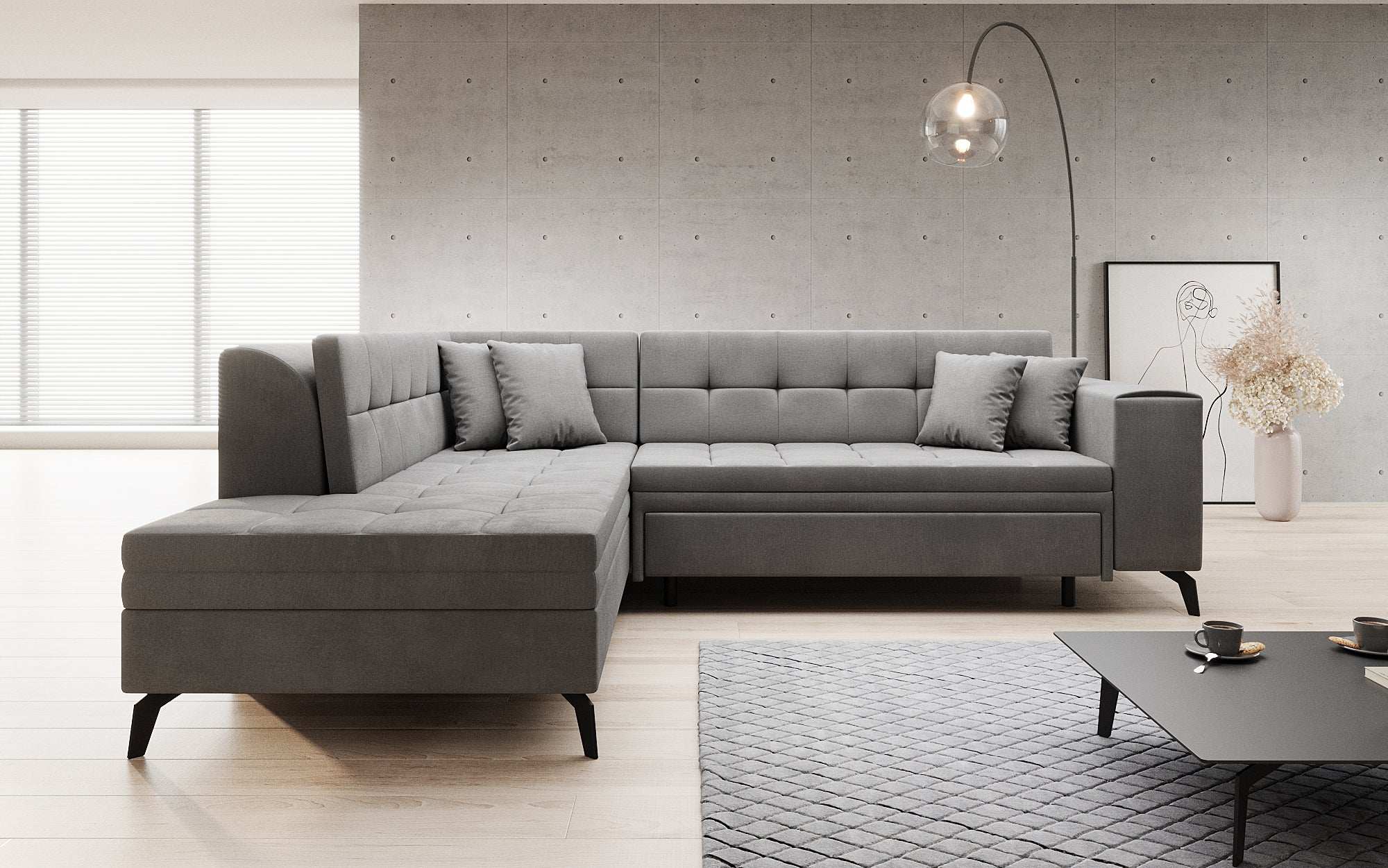 Canapé designer Lania avec fonction couchage