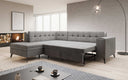 Designer-hoekbank Lania met slaapfunctie