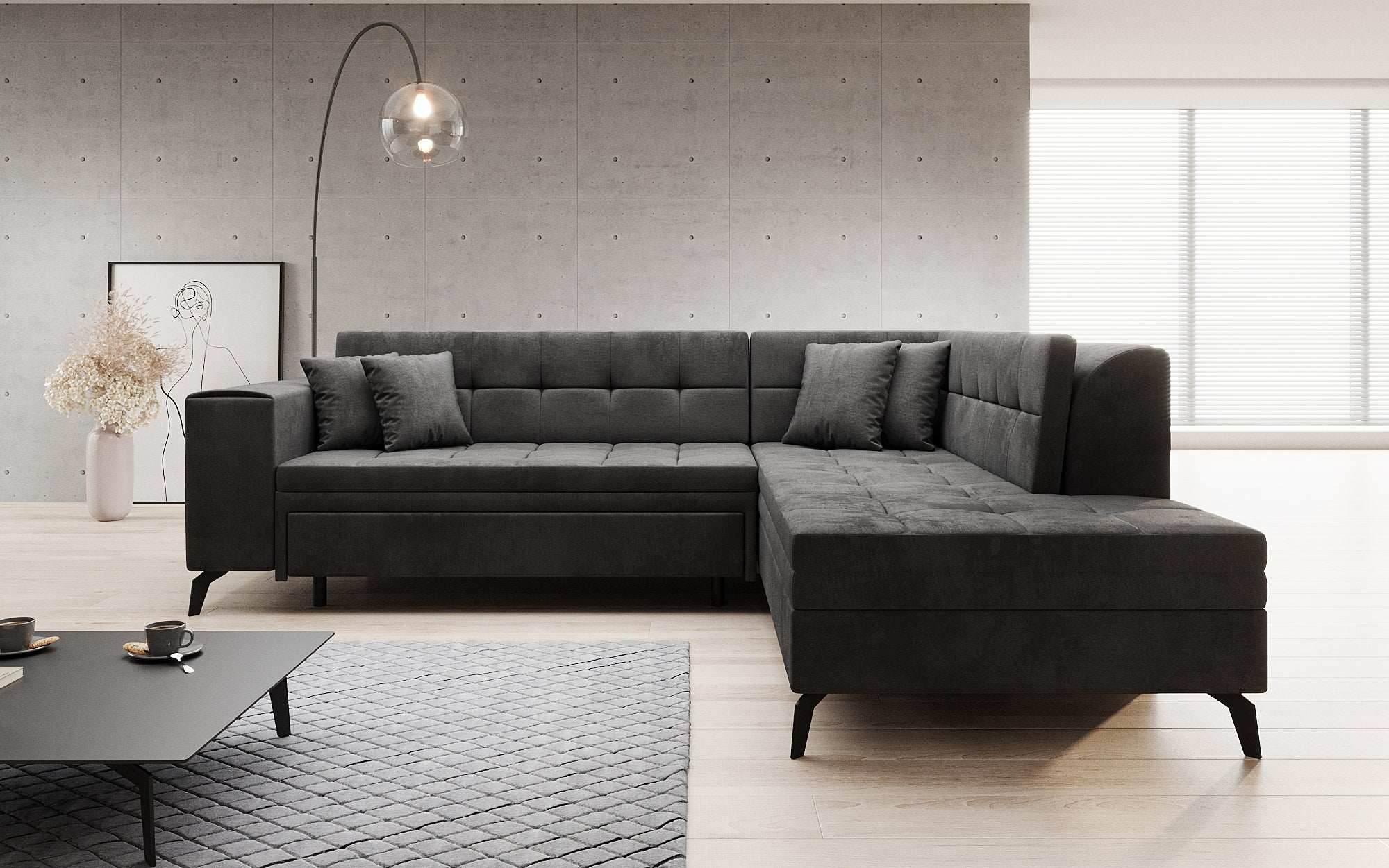 Canapé designer Lania avec fonction couchage