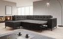 Designer-hoekbank Lania met slaapfunctie