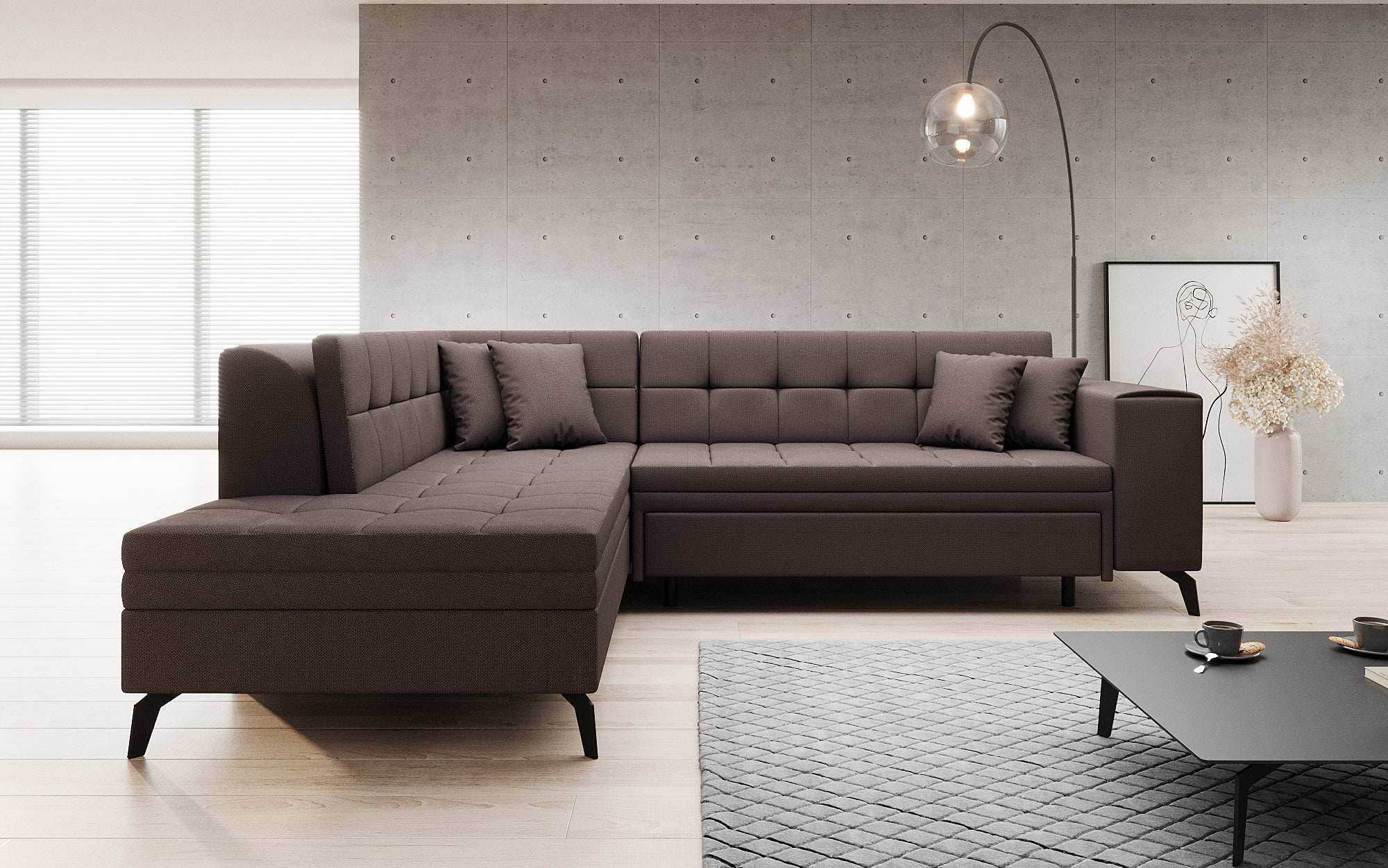 Canapé designer Lania avec fonction couchage