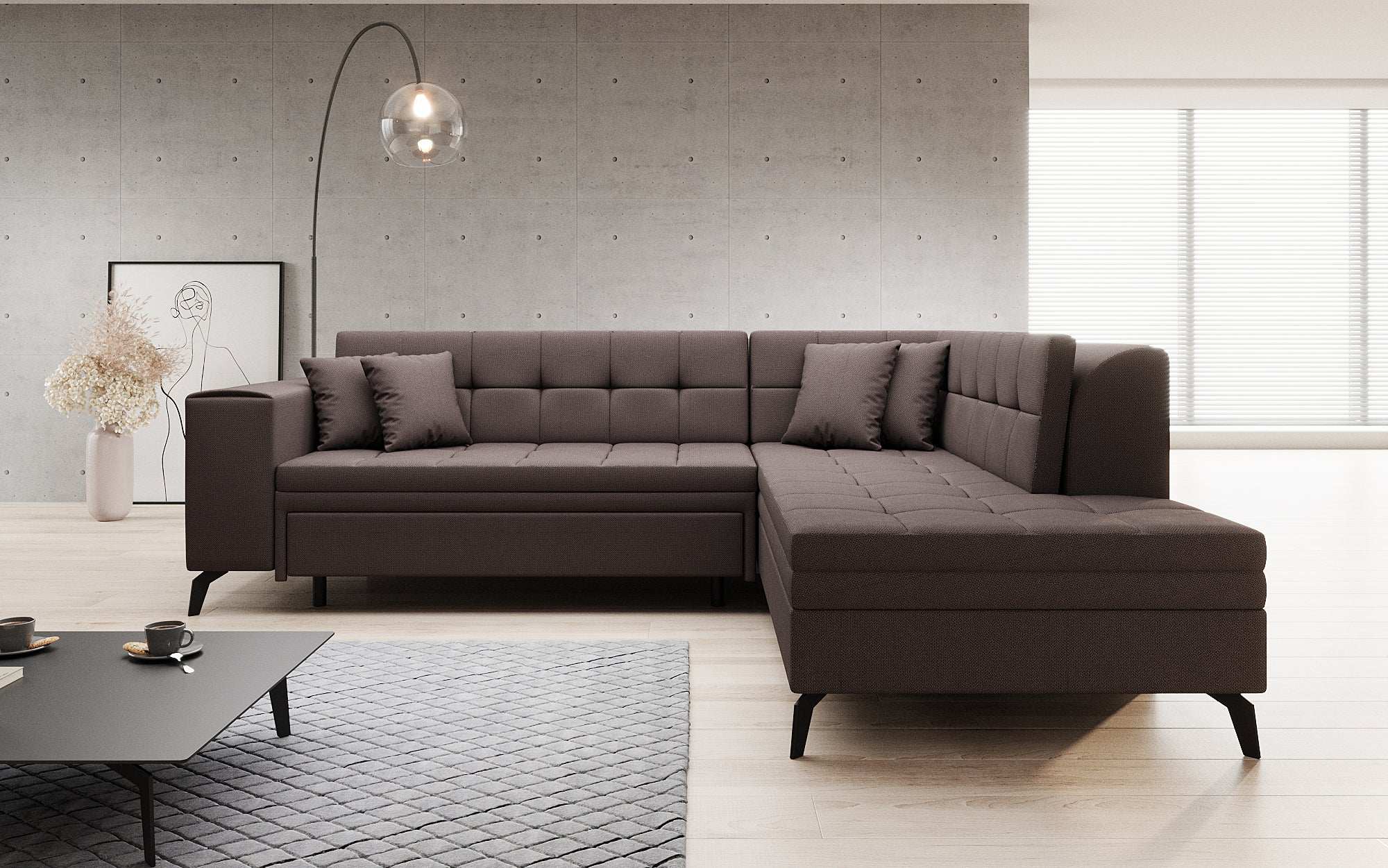 Canapé designer Lania avec fonction couchage