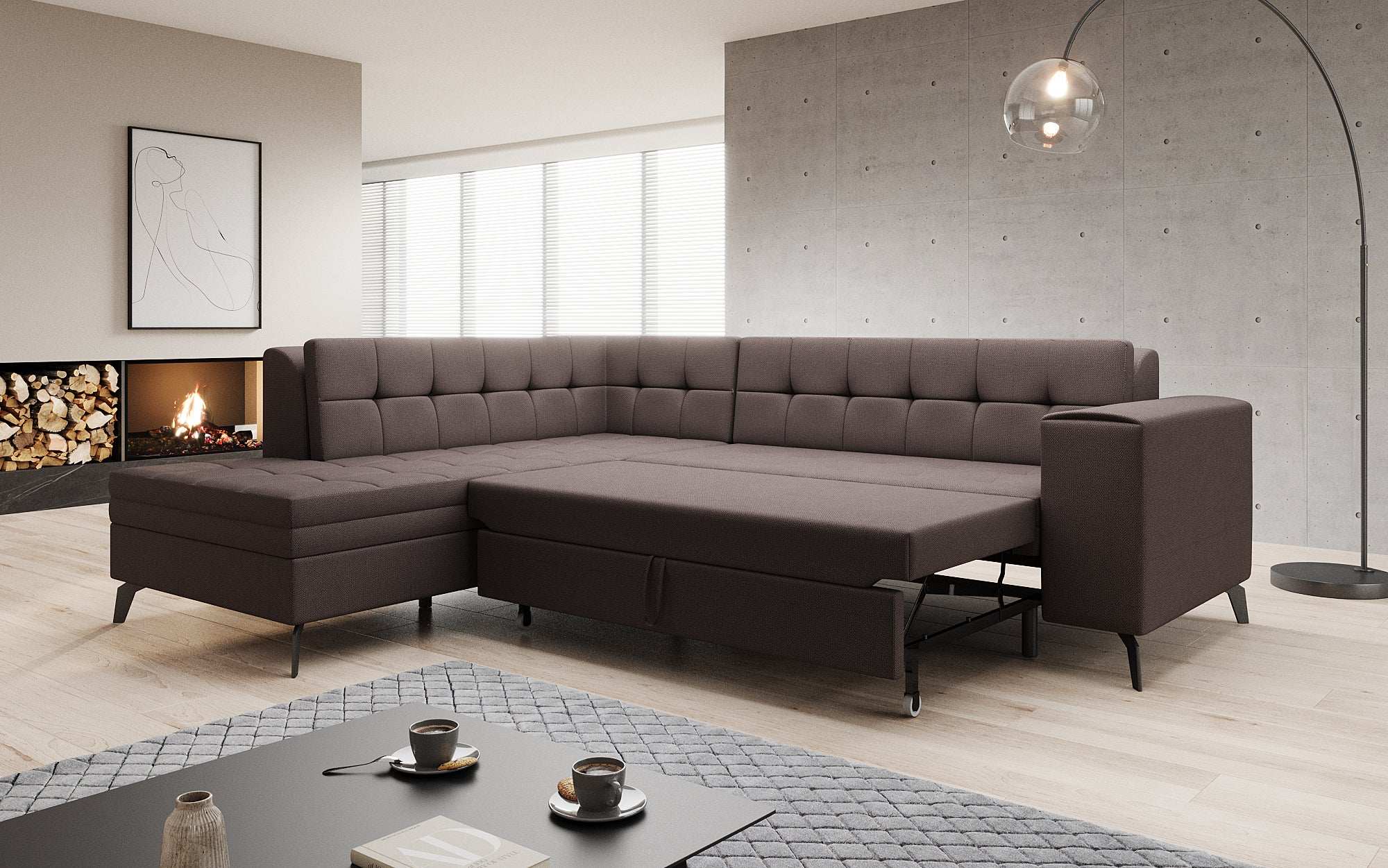 Canapé designer Lania avec fonction couchage