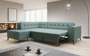 Designer-hoekbank Lania met slaapfunctie