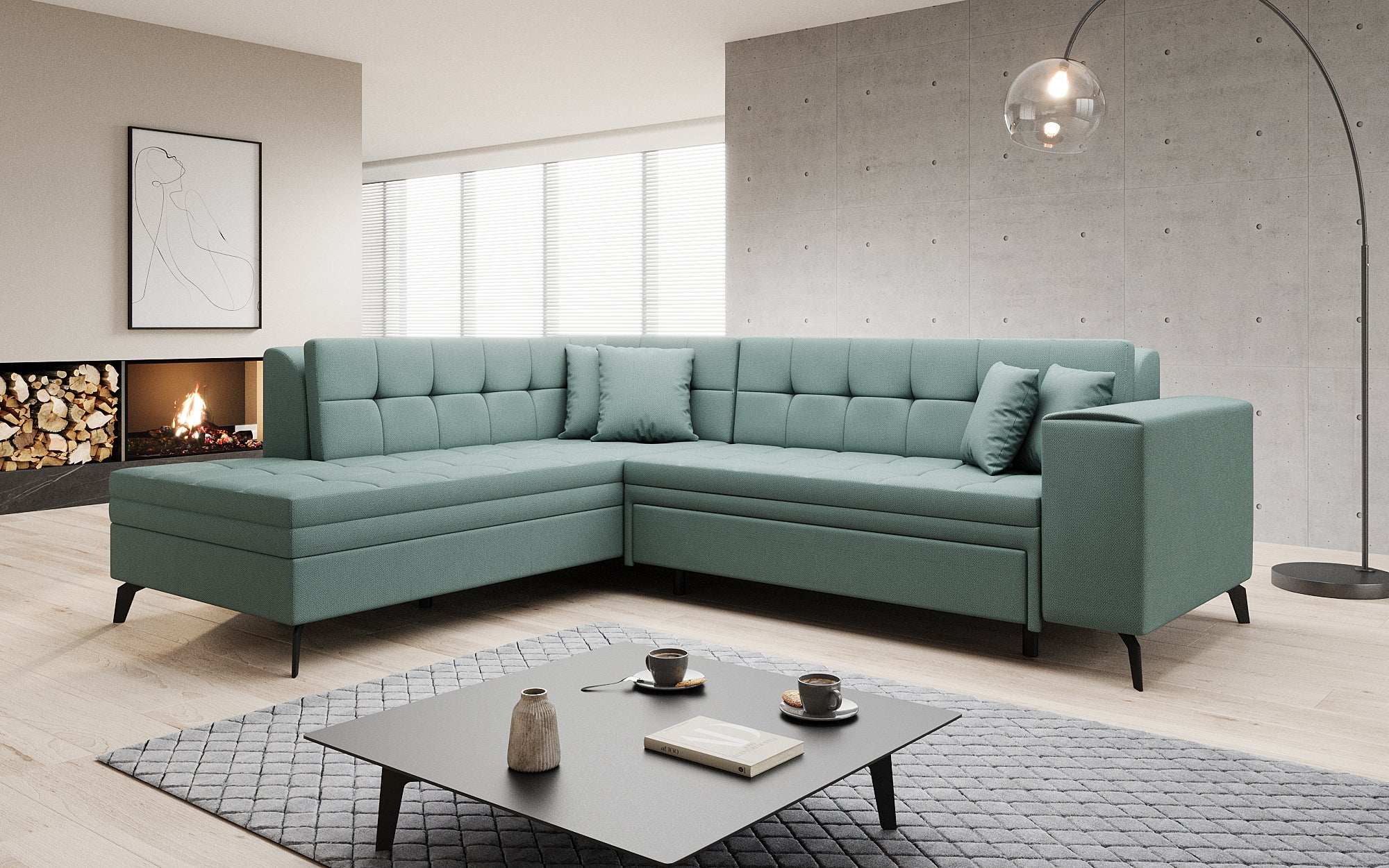 Canapé designer Lania avec fonction couchage
