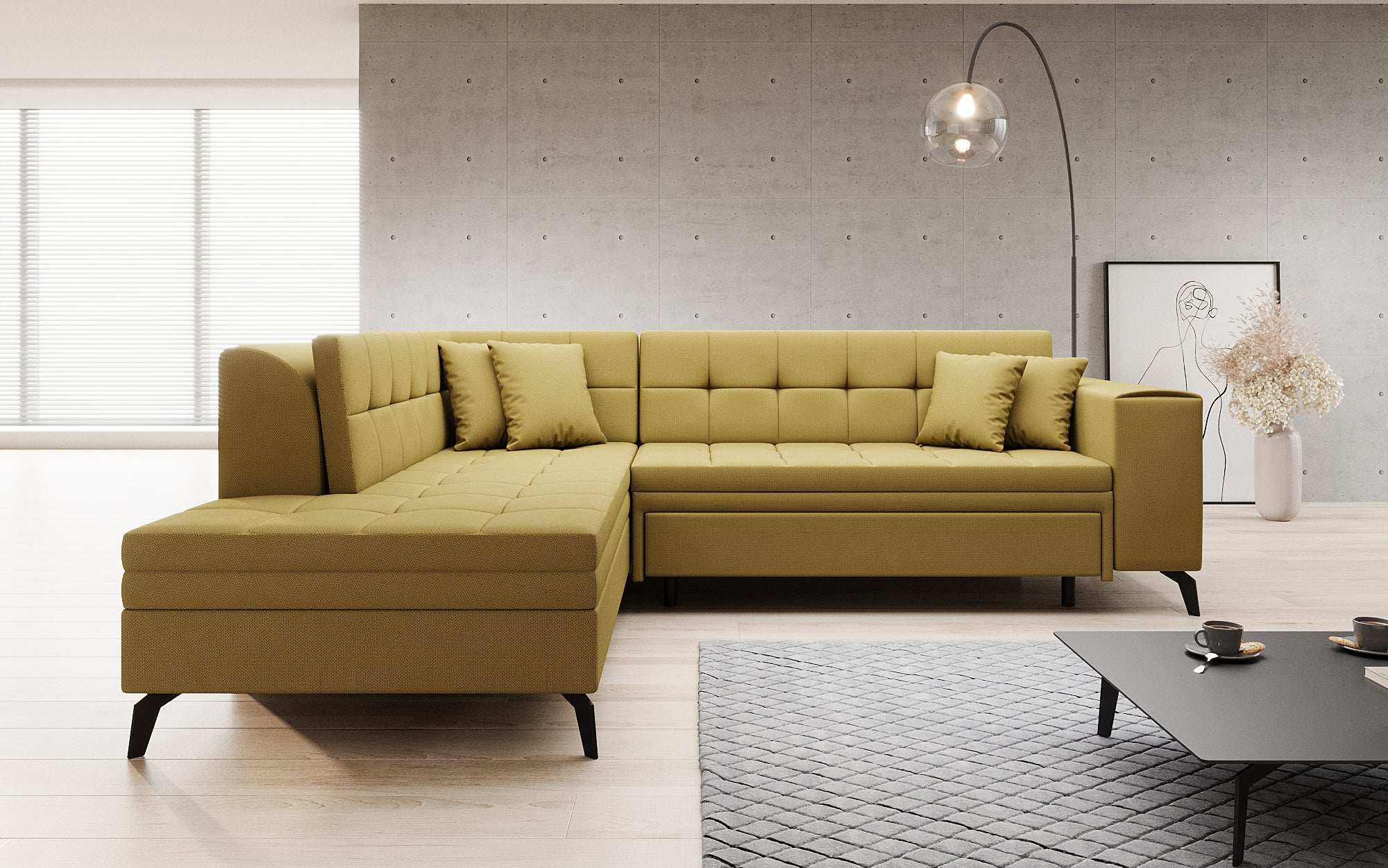 Canapé designer Lania avec fonction couchage