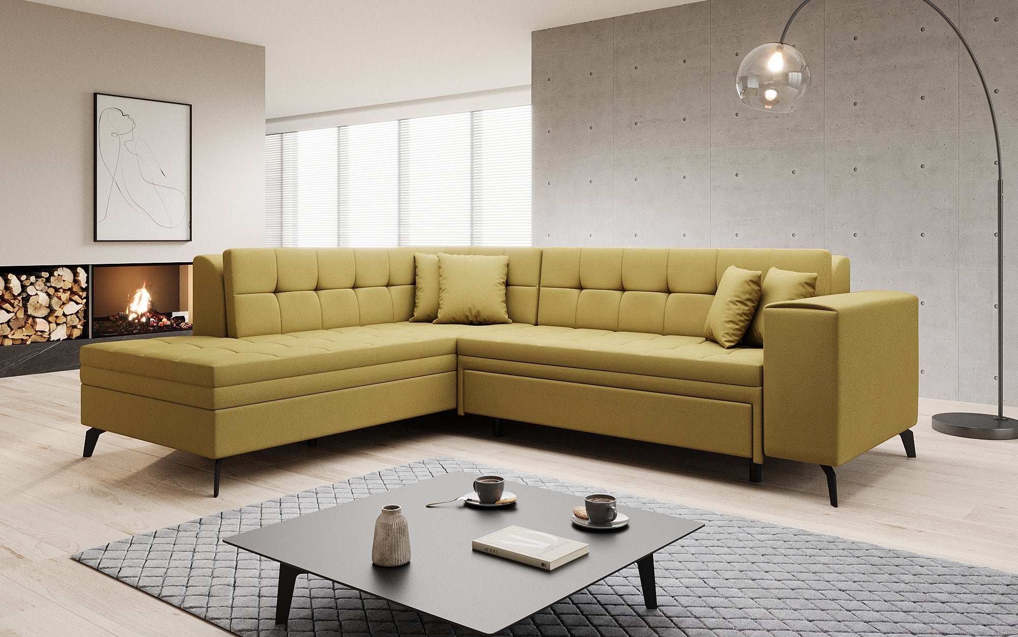 Canapé designer Lania avec fonction couchage