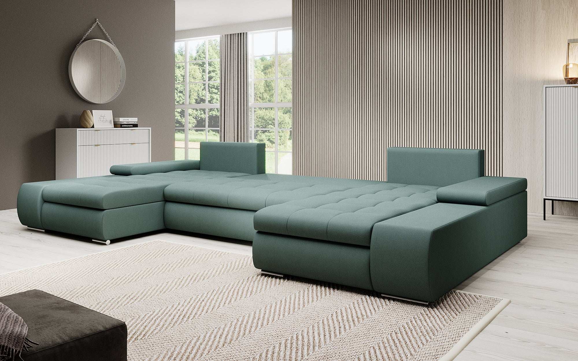Designer Sofa Martino mit Schlaffunktion