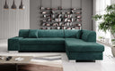 Designer Ecksofa Pina mit Schlaf- und Klappfunktion