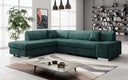 Designer Ecksofa Pina mit Schlaf- und Klappfunktion