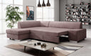 Designer Ecksofa Pina mit Schlaf- und Klappfunktion