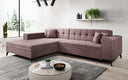 Canapé d’angle design Frida avec fonction de couchage
