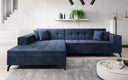 Canapé d’angle design Frida avec fonction de couchage
