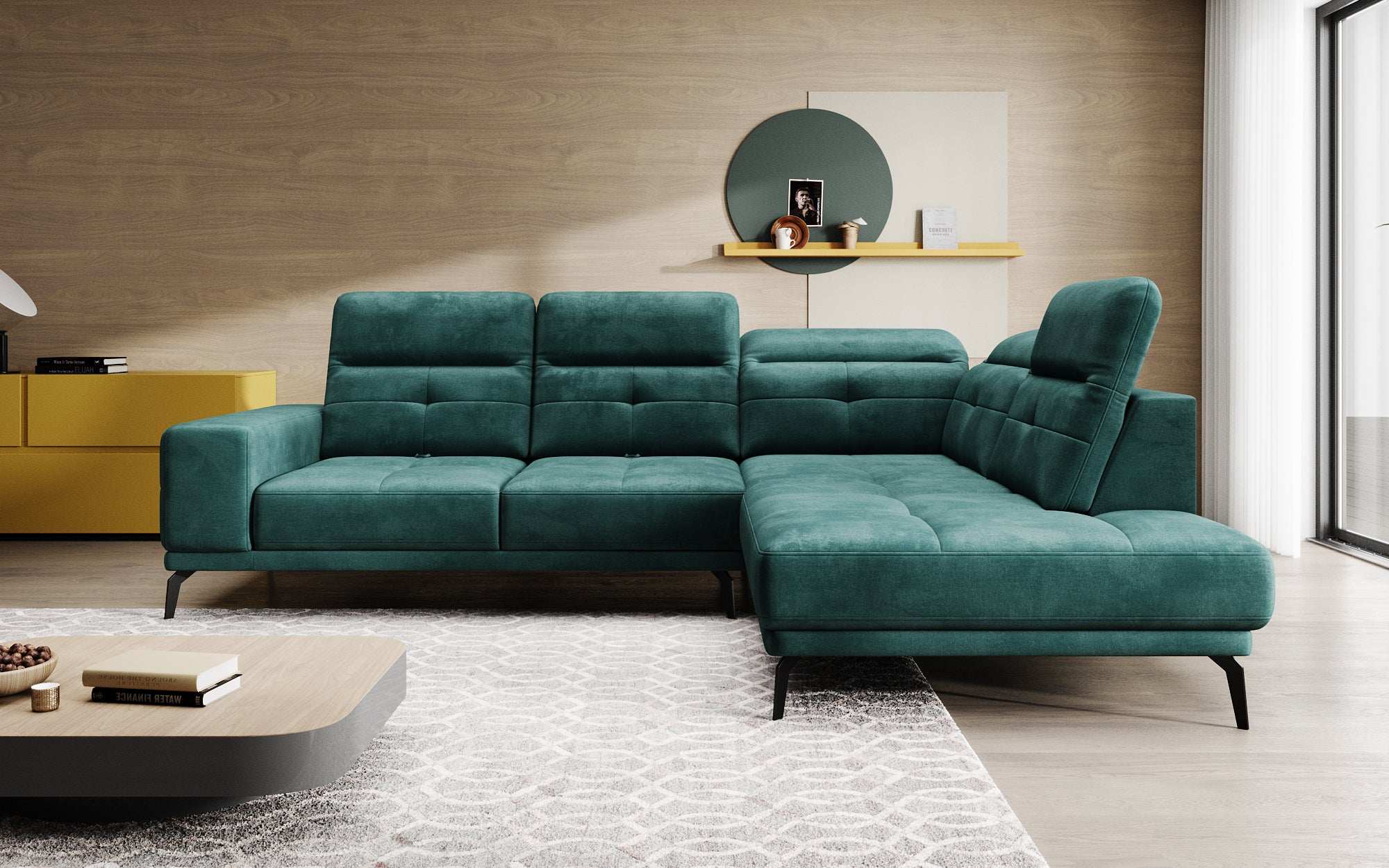 Designer Sofa Isabella met verstelbare hoofd- en rugleuning