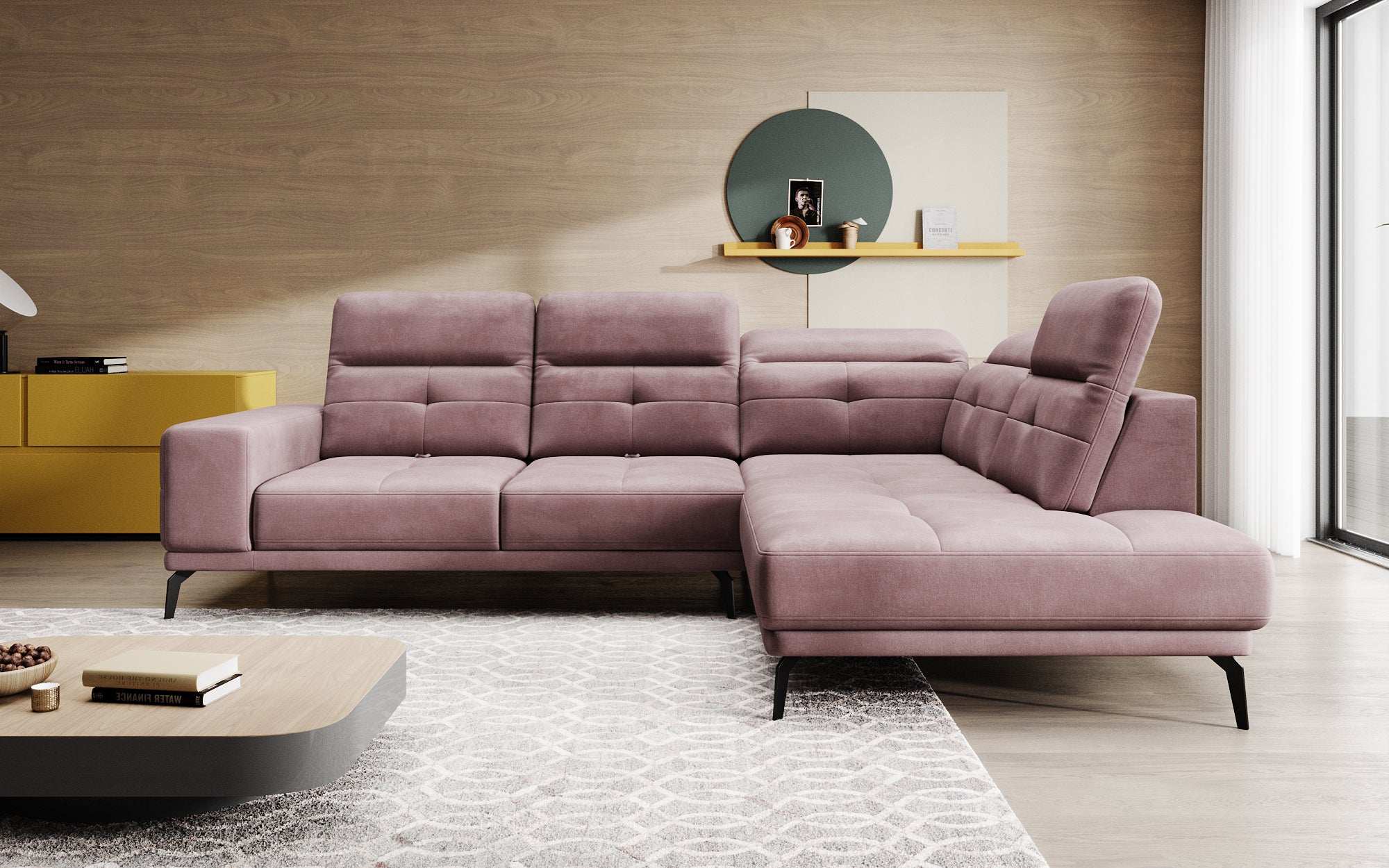 Designer Sofa Isabella met verstelbare hoofd- en rugleuning