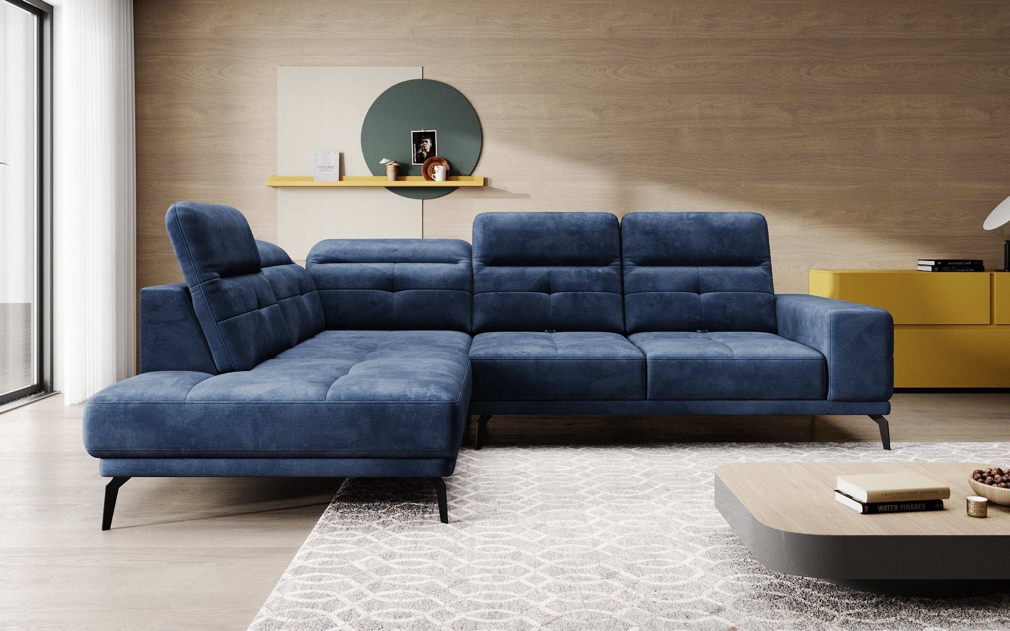 Designer Sofa Isabella met verstelbare hoofd- en rugleuning