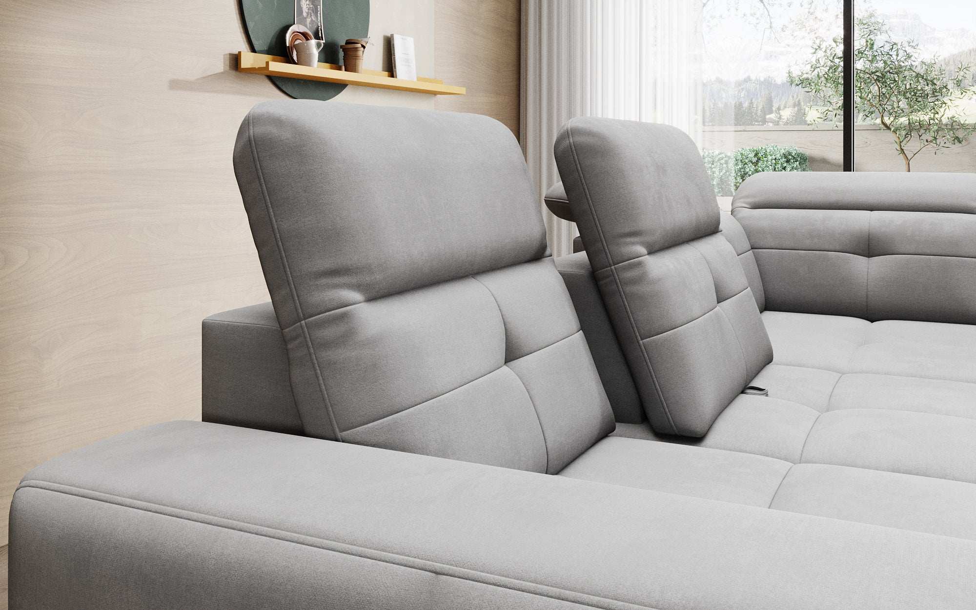 Designer Sofa Isabella met verstelbare hoofd- en rugleuning