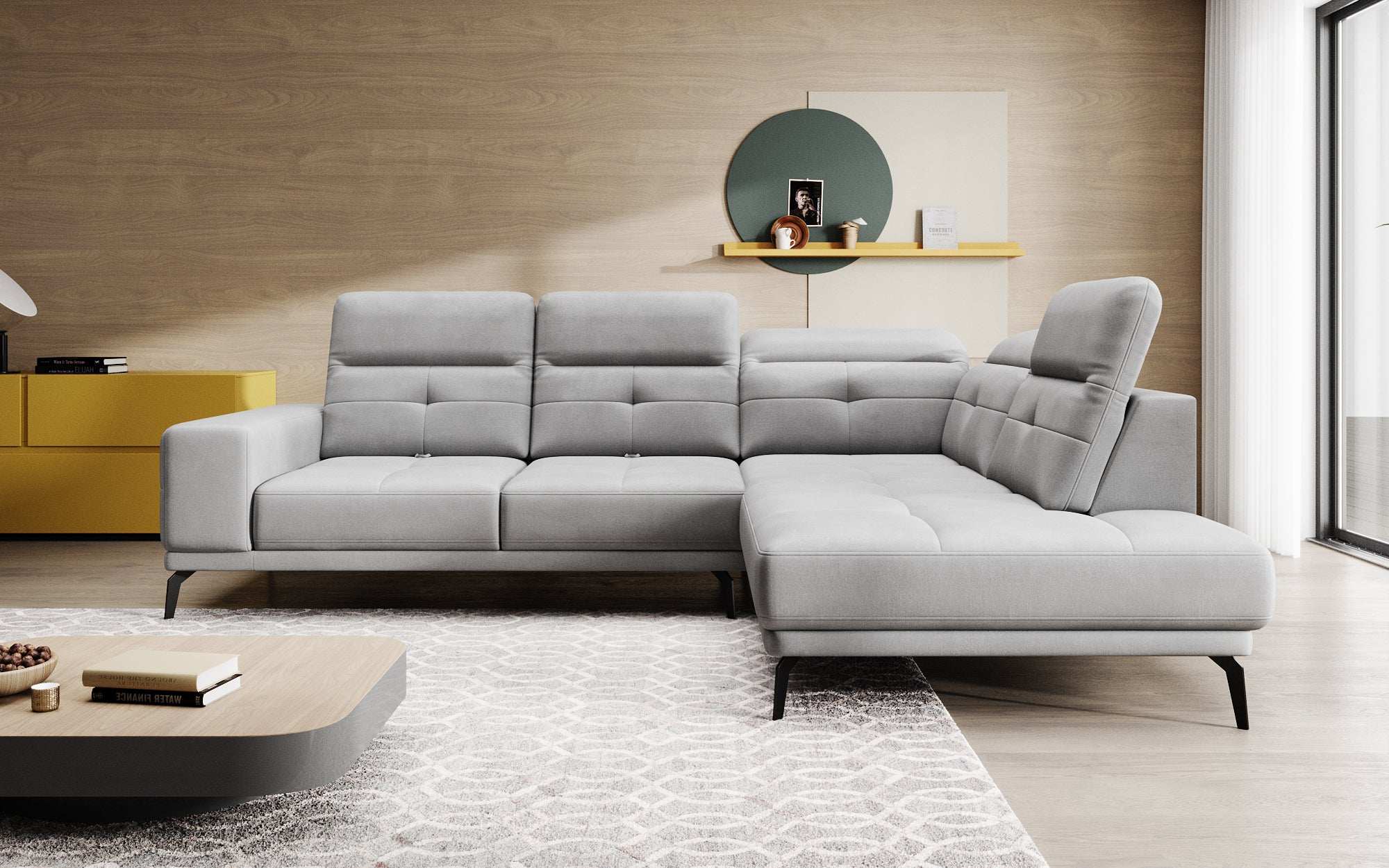 Designer Sofa Isabella met verstelbare hoofd- en rugleuning
