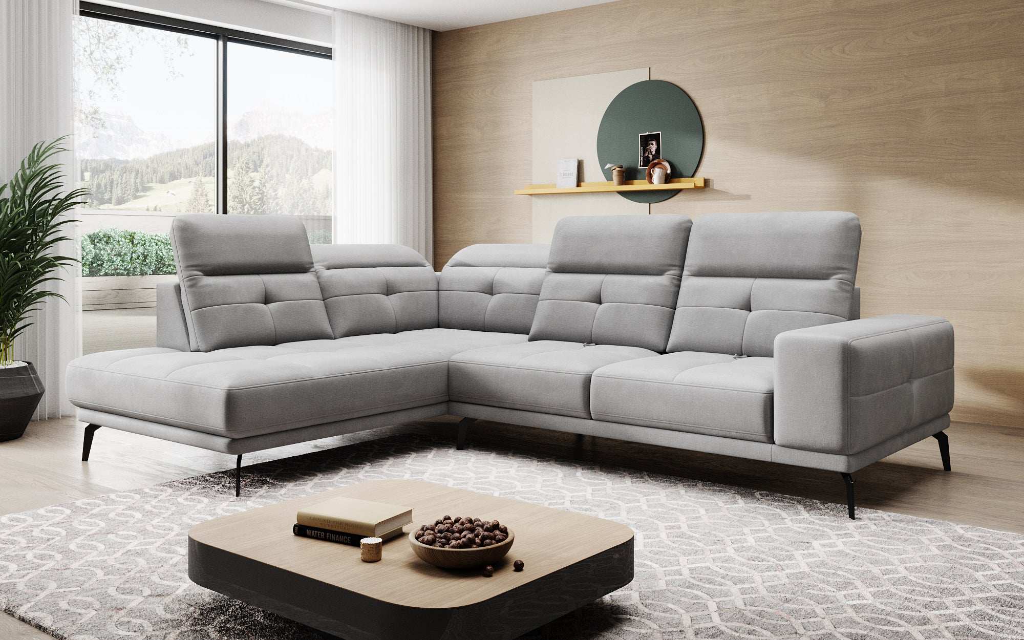 Designer Sofa Isabella met verstelbare hoofd- en rugleuning