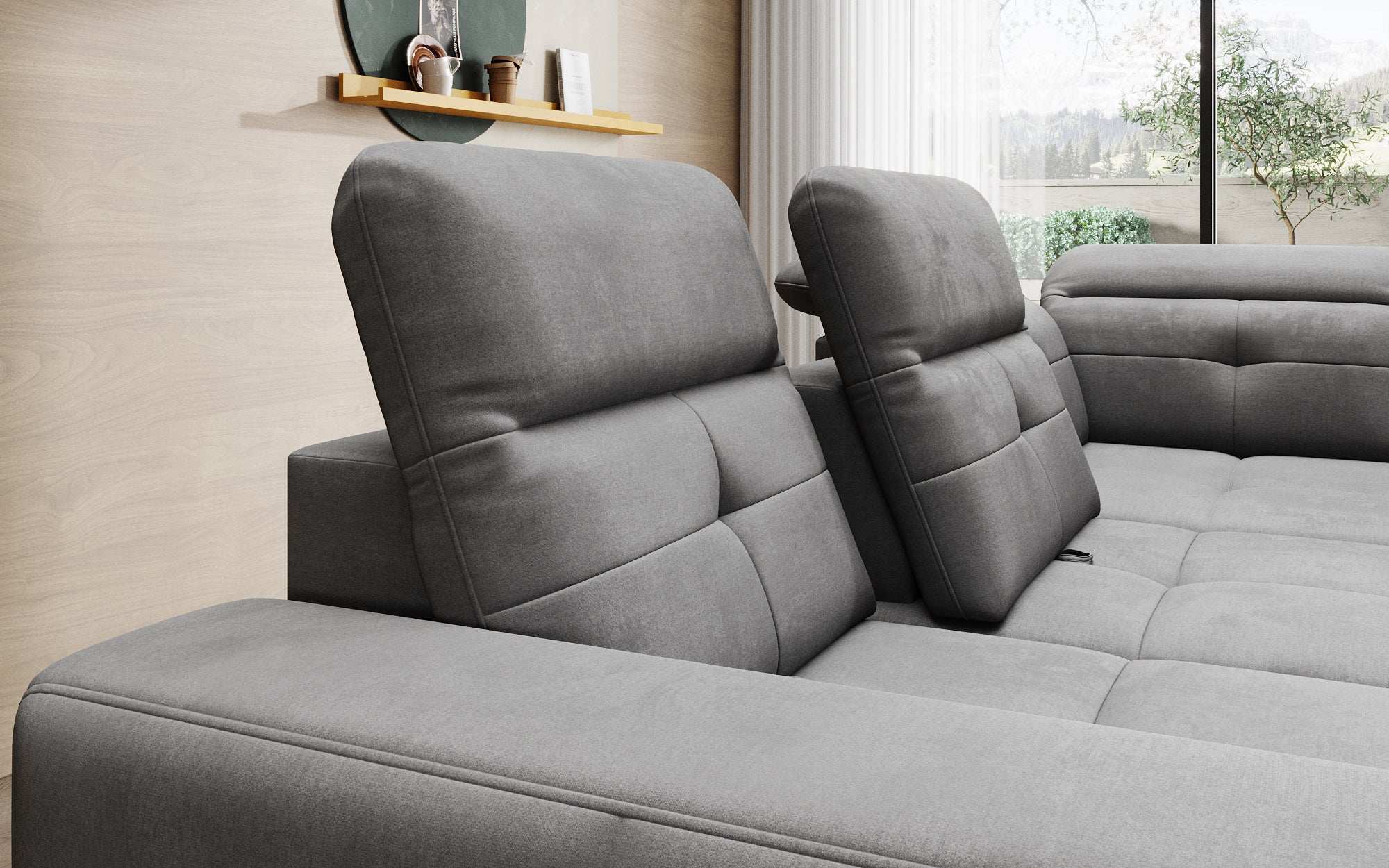 Designer Sofa Isabella met verstelbare hoofd- en rugleuning