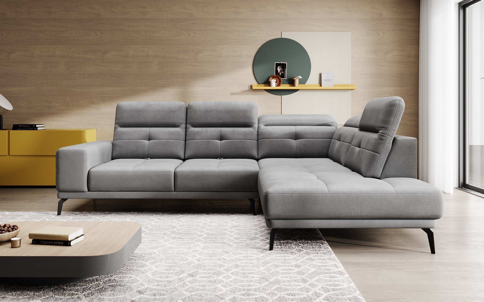 Designer Sofa Isabella met verstelbare hoofd- en rugleuning