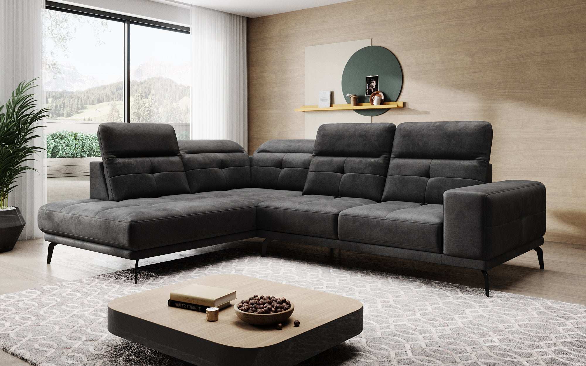 Designer Sofa Isabella met verstelbare hoofd- en rugleuning