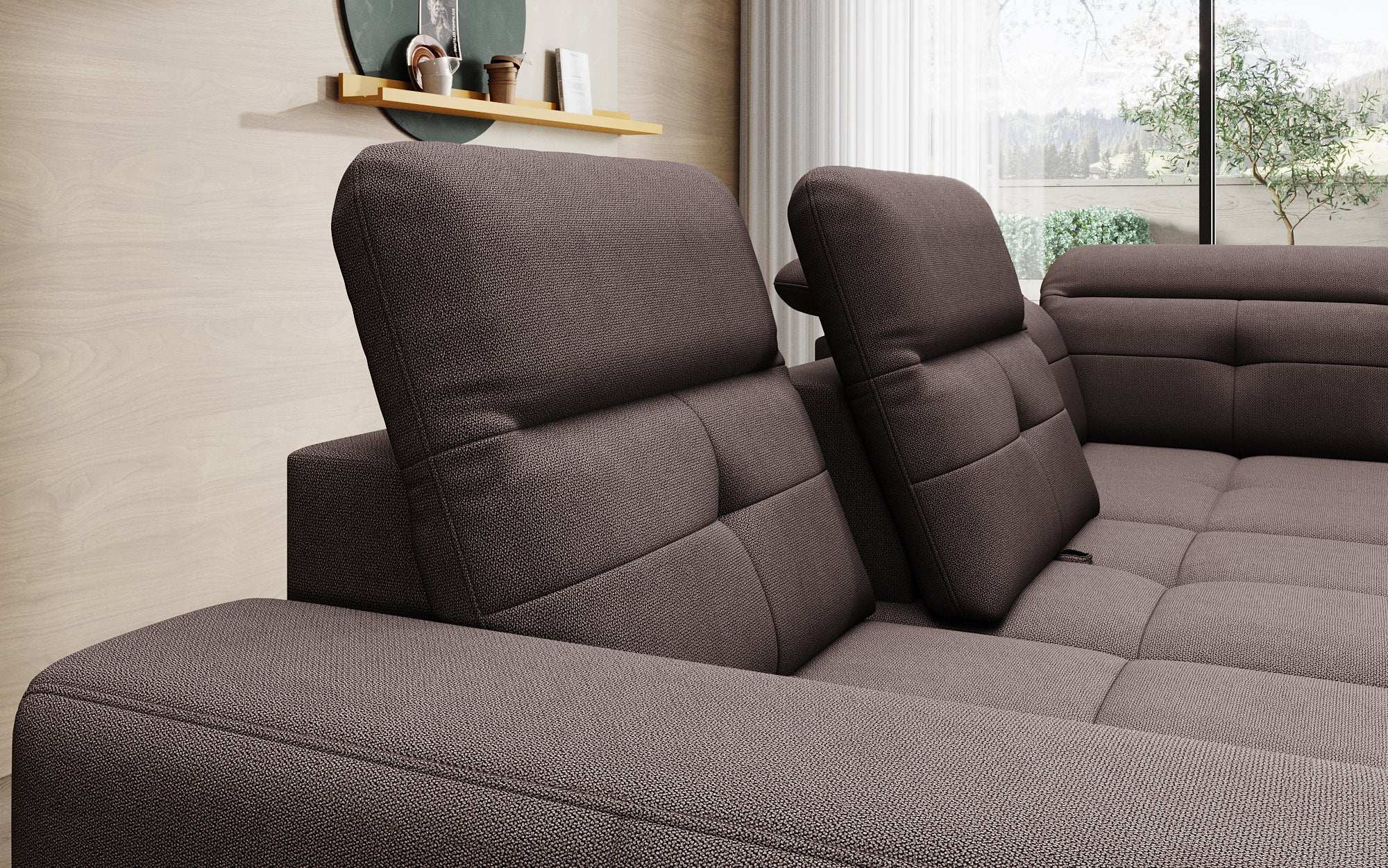 Designer Sofa Isabella met verstelbare hoofd- en rugleuning