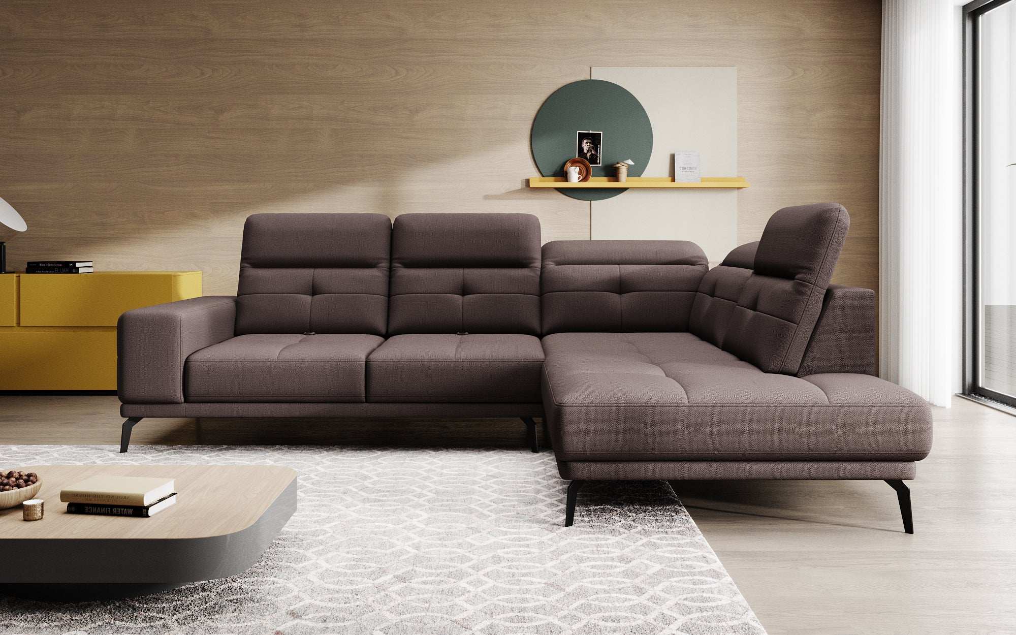 Designer Sofa Isabella met verstelbare hoofd- en rugleuning