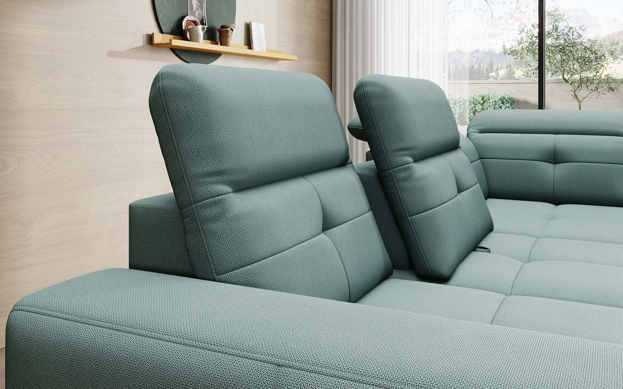 Designer Sofa Isabella met verstelbare hoofd- en rugleuning
