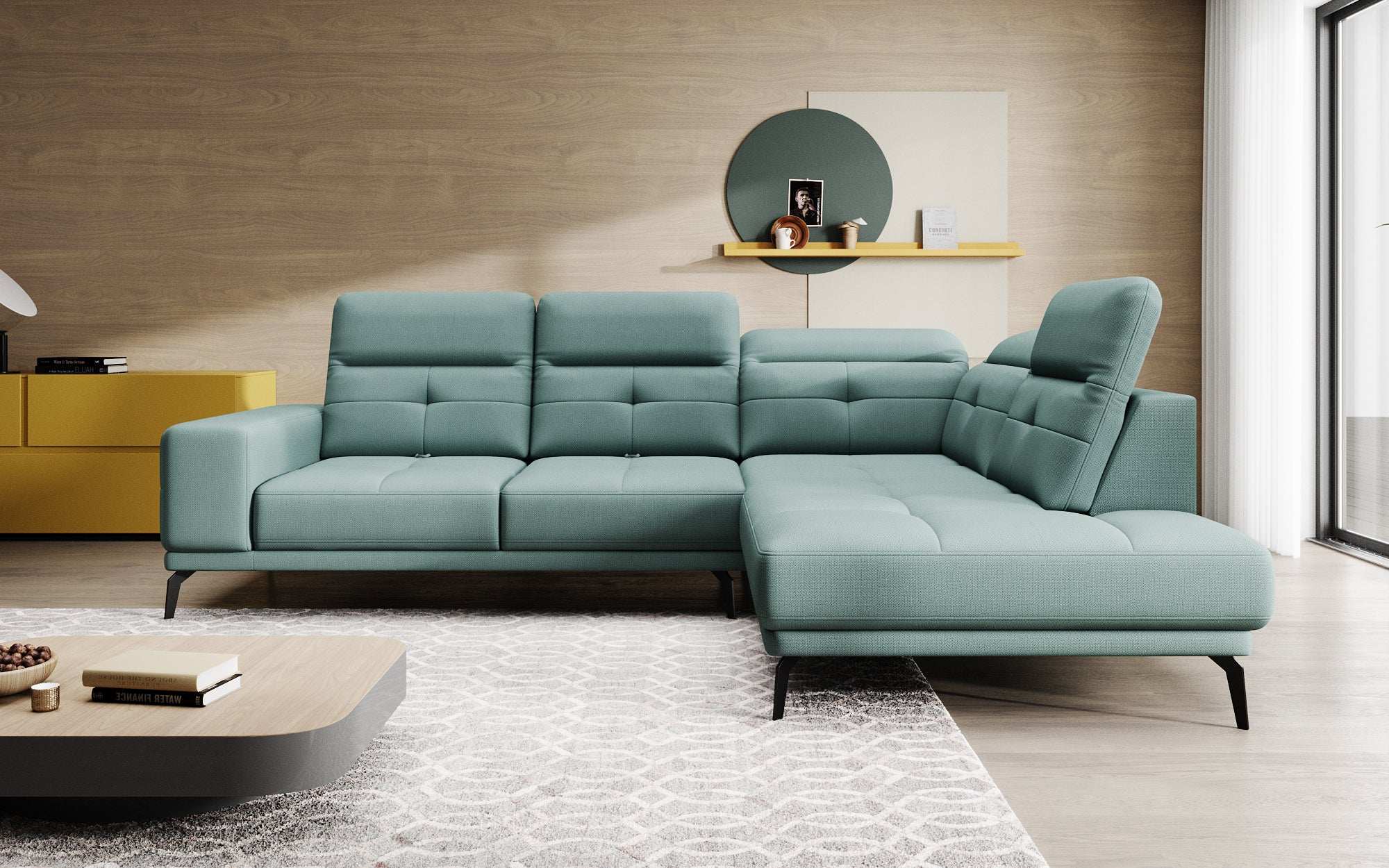 Designer Sofa Isabella met verstelbare hoofd- en rugleuning