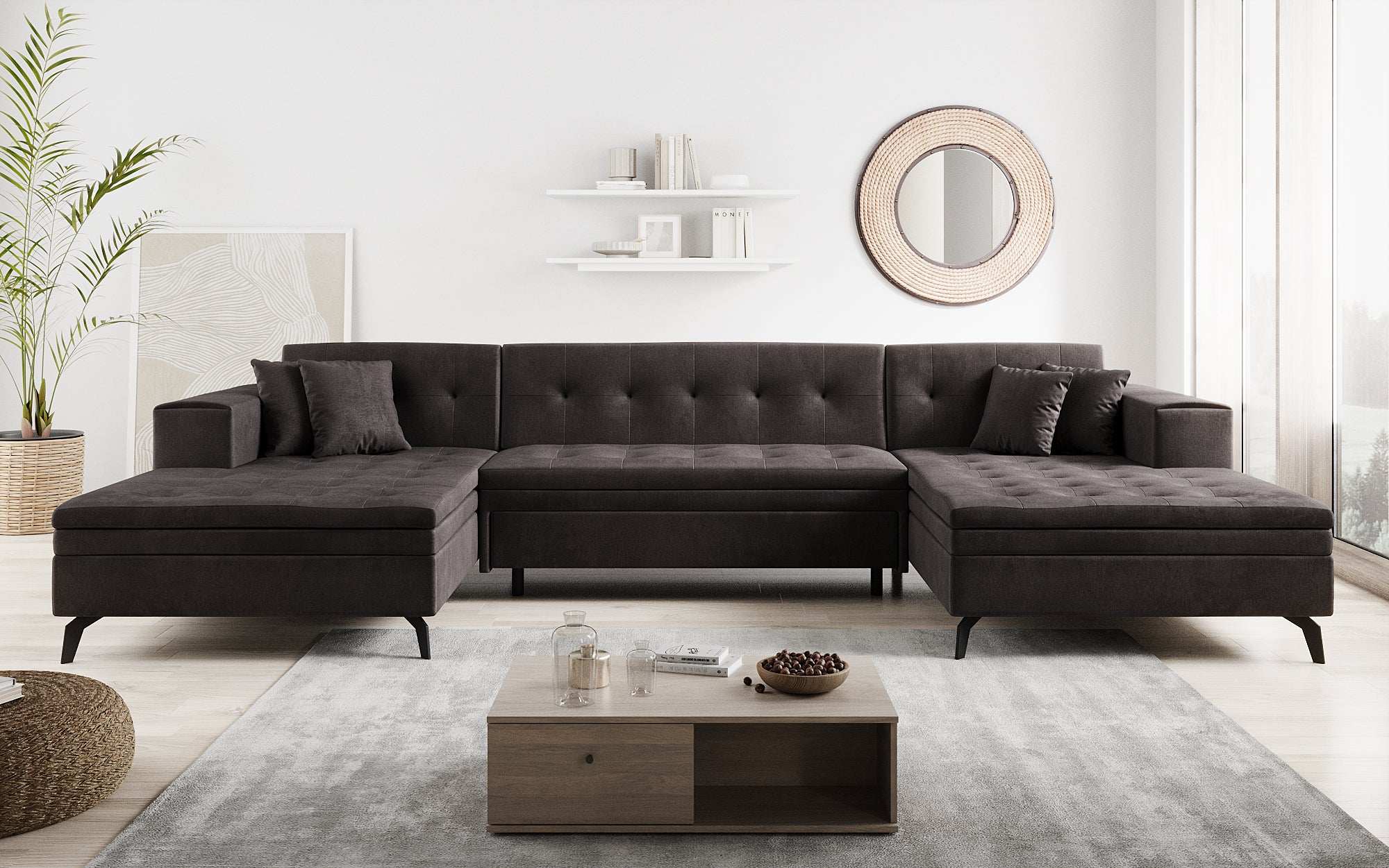 Canapé designer Vivana avec fonction couchage