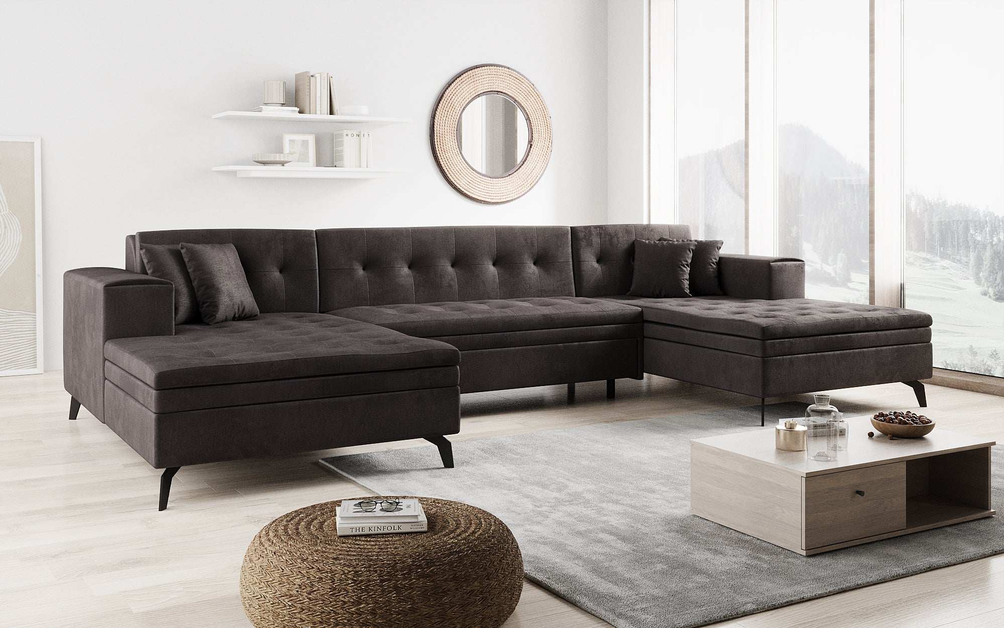 Canapé designer Vivana avec fonction couchage
