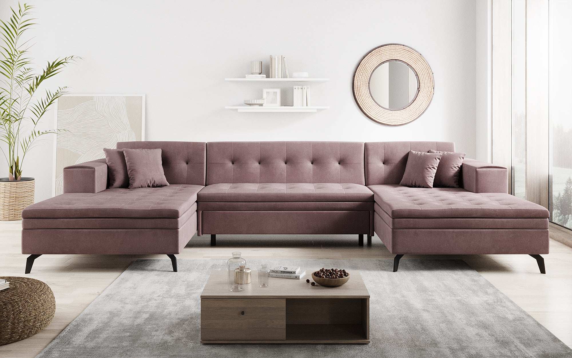 Canapé designer Vivana avec fonction couchage