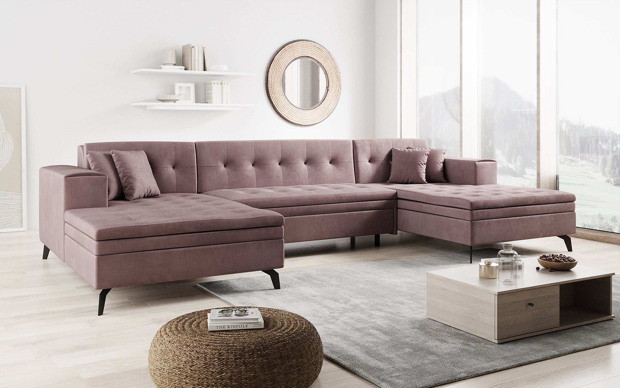 Canapé designer Vivana avec fonction couchage