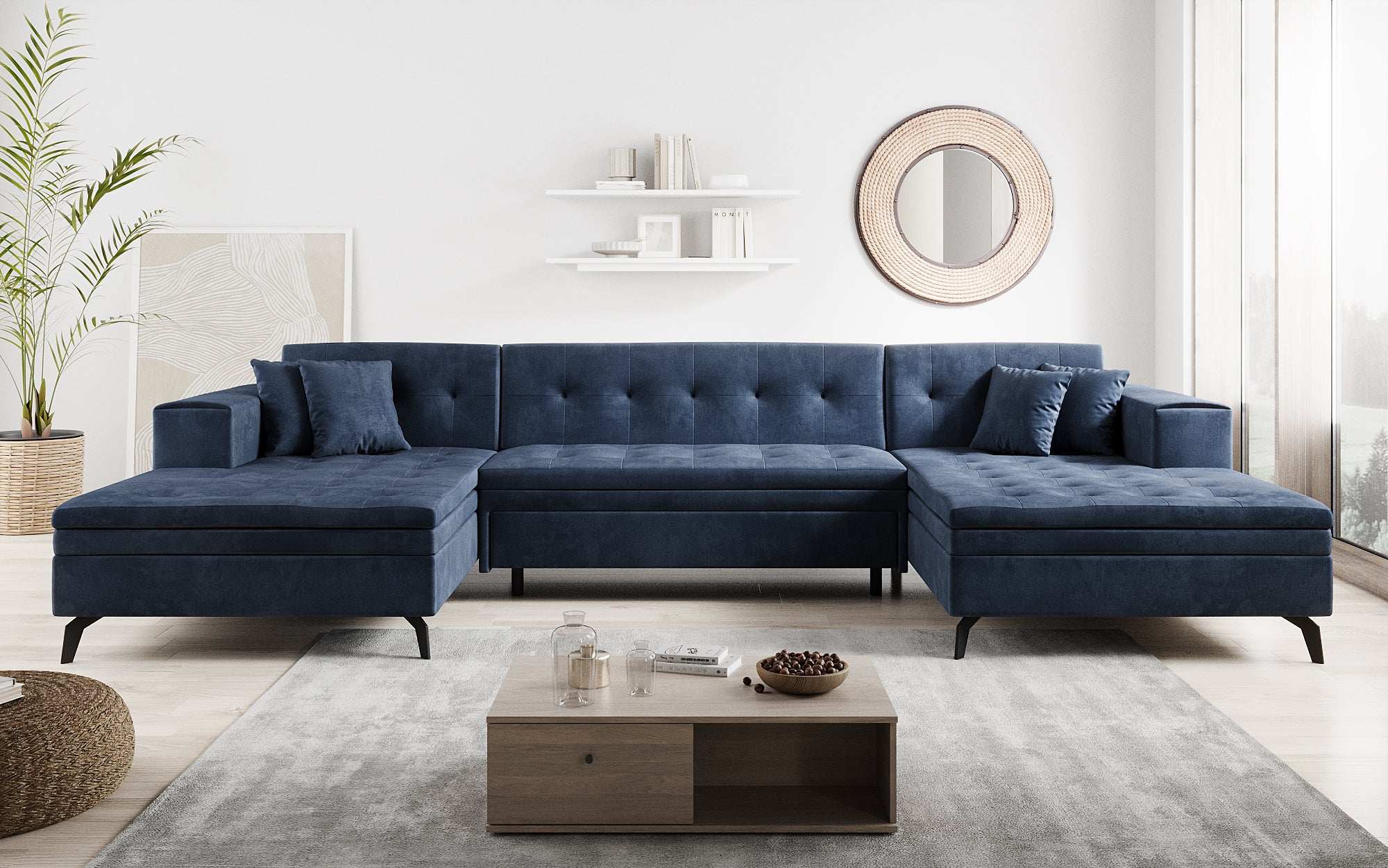 Canapé designer Vivana avec fonction couchage