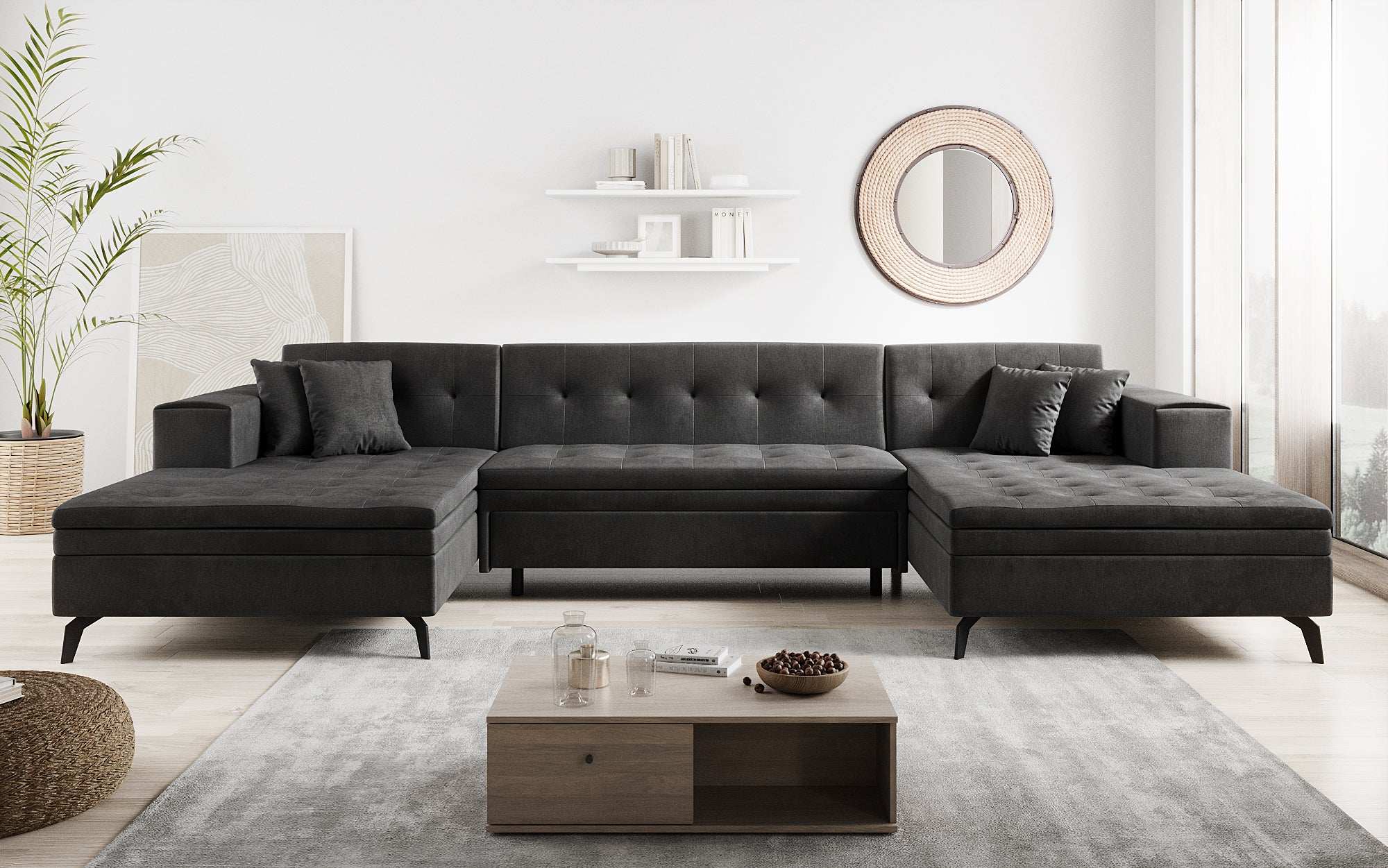 Canapé designer Vivana avec fonction couchage