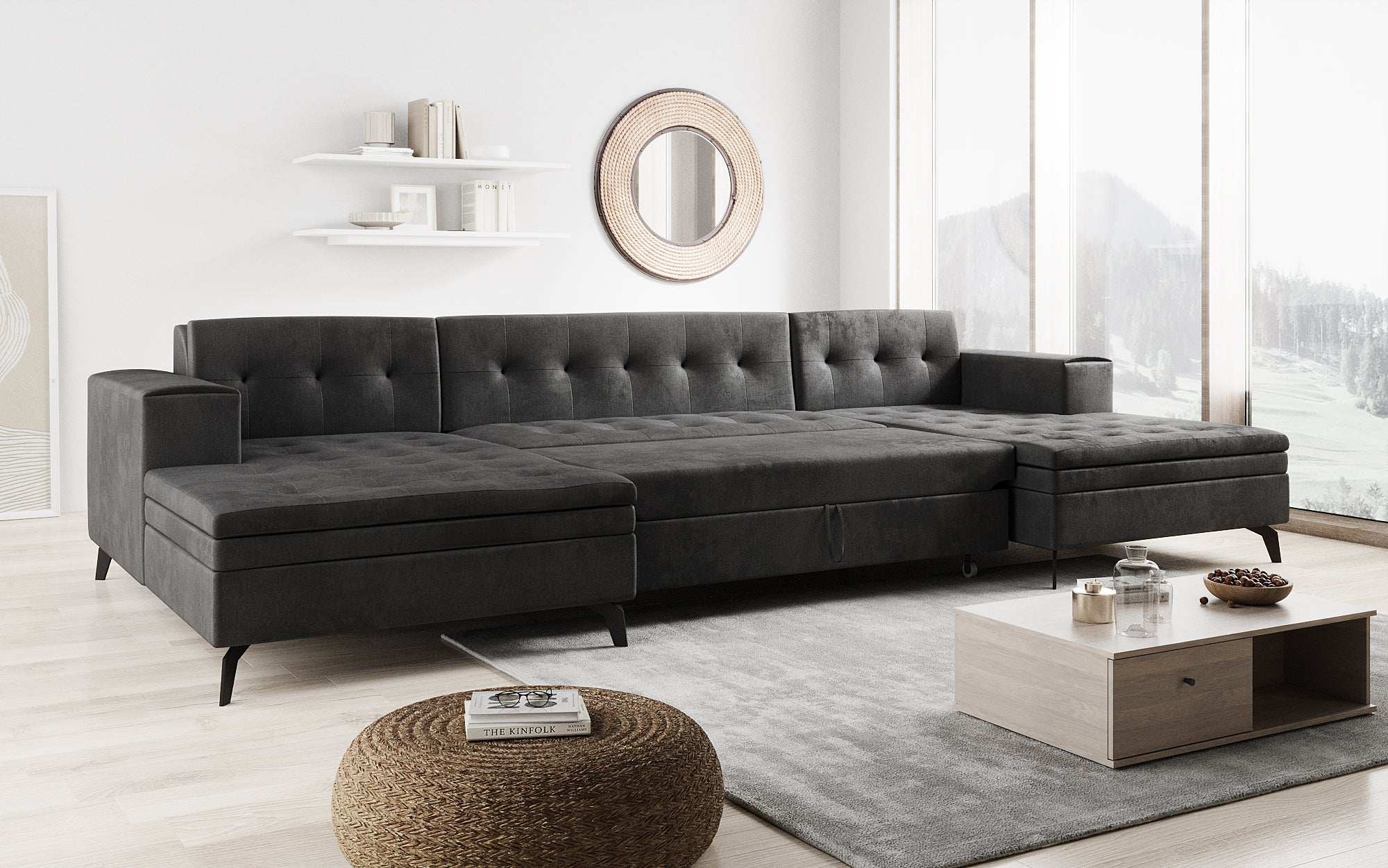 Canapé designer Vivana avec fonction couchage