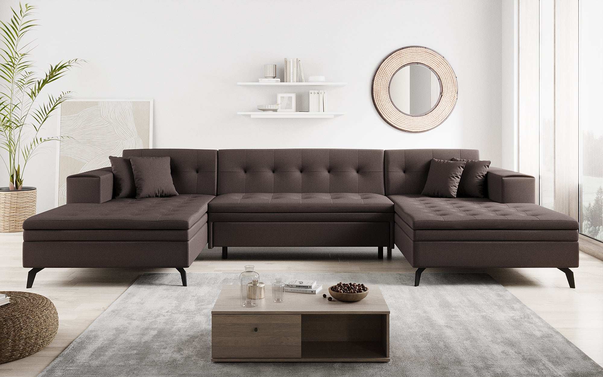 Canapé designer Vivana avec fonction couchage