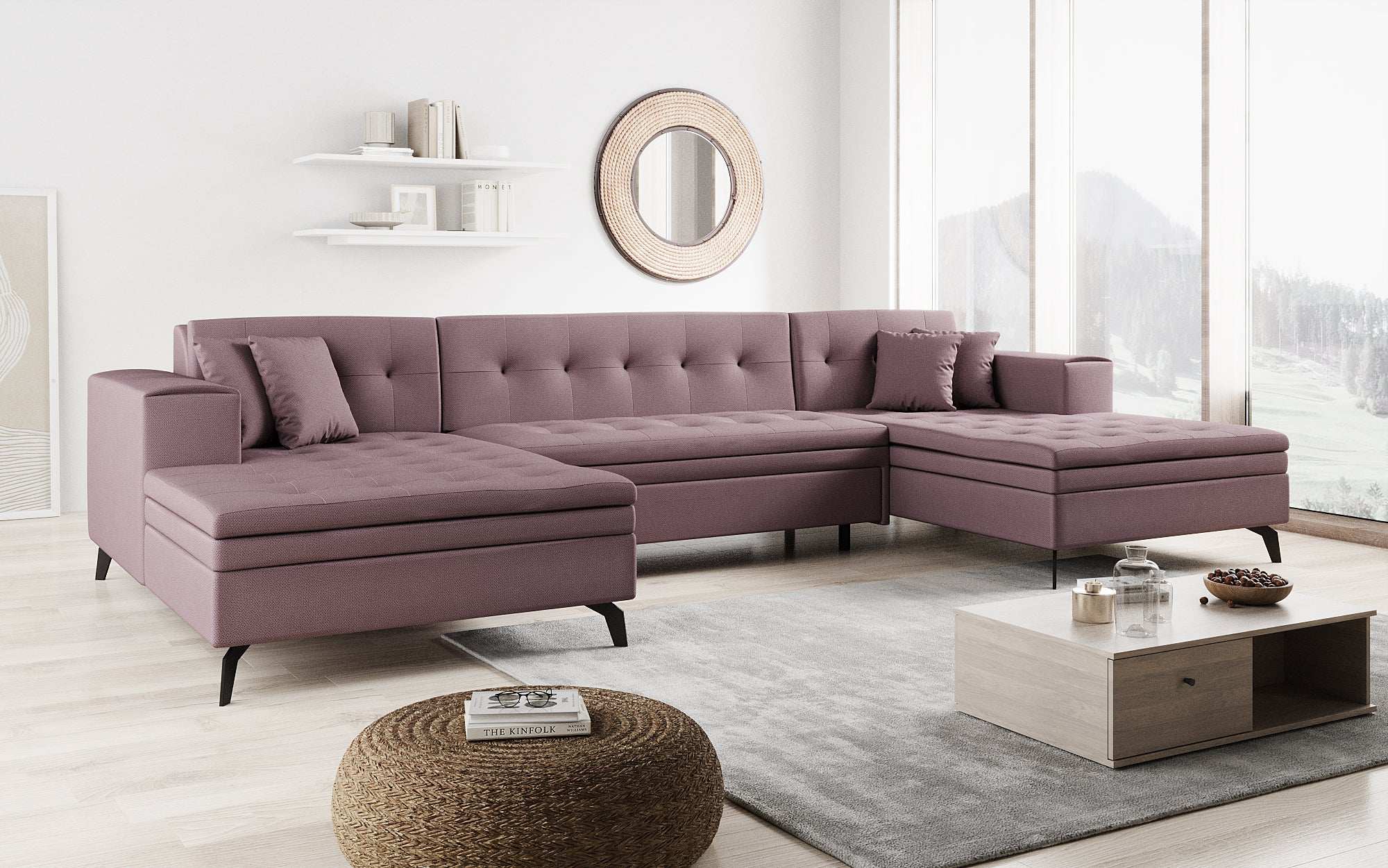 Canapé designer Vivana avec fonction couchage