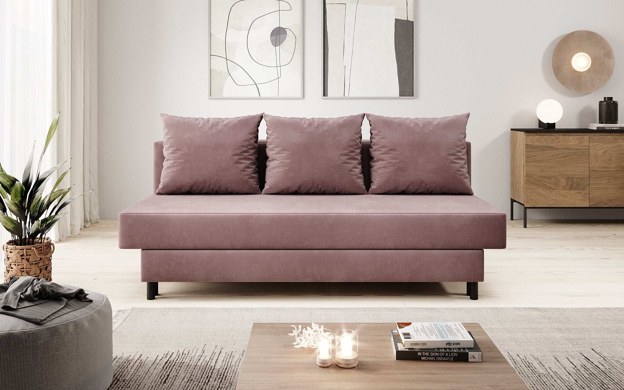 Designer Sofa Lino met Slaapfunctie