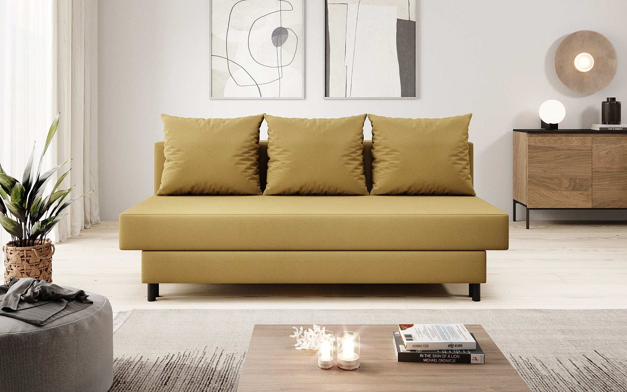 Designer Sofa Lino met Slaapfunctie