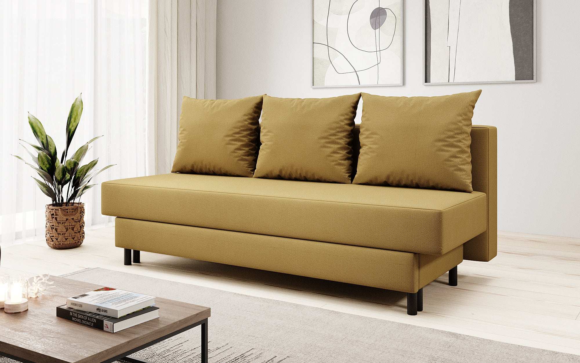 Designer Sofa Lino met Slaapfunctie