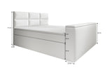 Boxspringbett Carito mit TV Lift, USB und Stauraum - Luxusbetten24