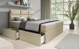 Boxspringbett Citaro mit USB und Stauraum - Luxusbetten24