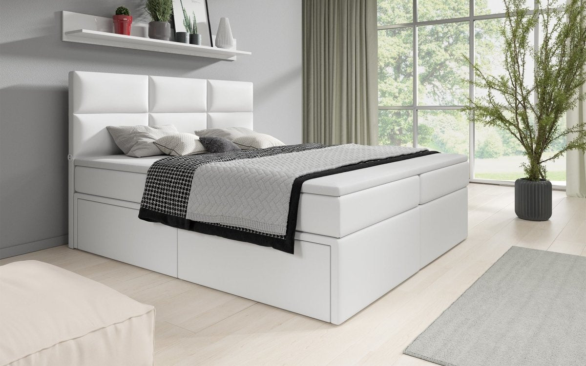 Boxspringbett Citaro mit USB und Stauraum - Luxusbetten24