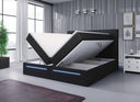 Boxspringbett Sejour mit LED u. Stauraum - Luxusbetten24