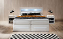 Boxspringbett Sevilla mit LED und Stauraum - Luxusbetten24