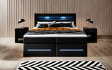 Boxspringbett Sevilla mit LED und Stauraum - Luxusbetten24