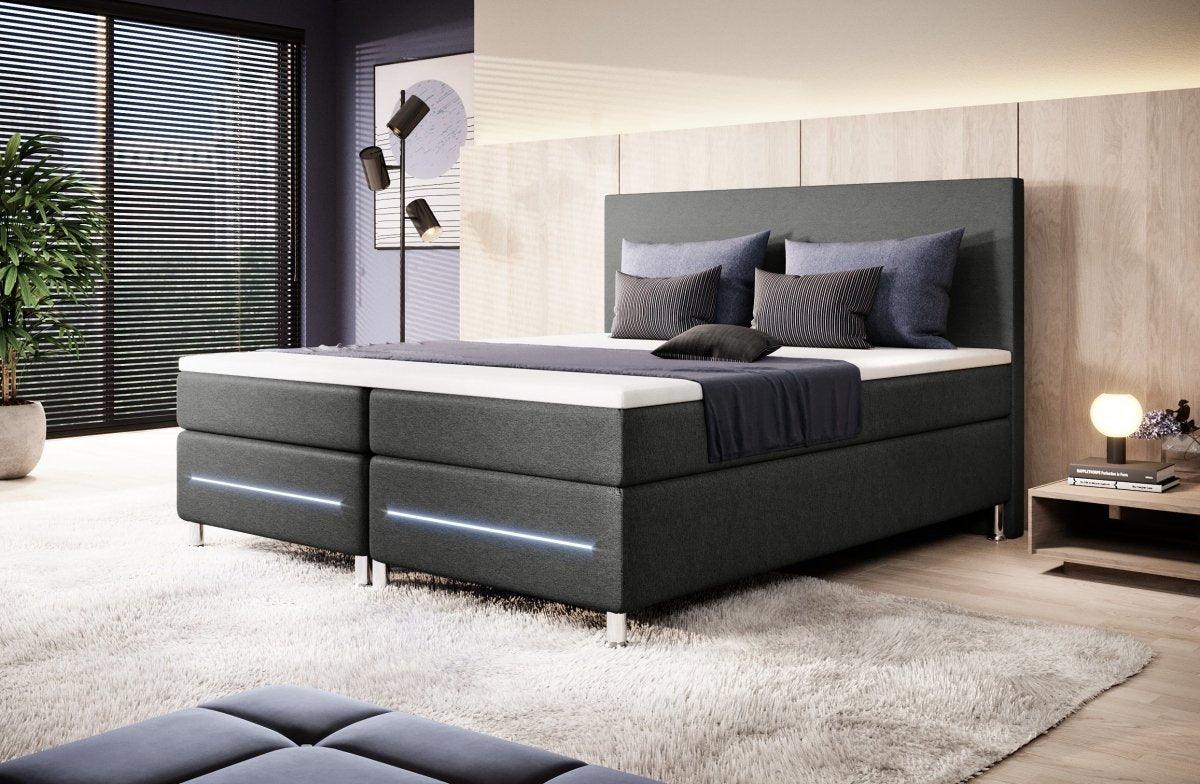Boxspringbett Simple mit LED - Luxusbetten24