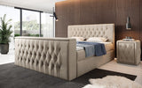 Boxspringbett Velano mit TV Lift und Stauraum - Luxusbetten24